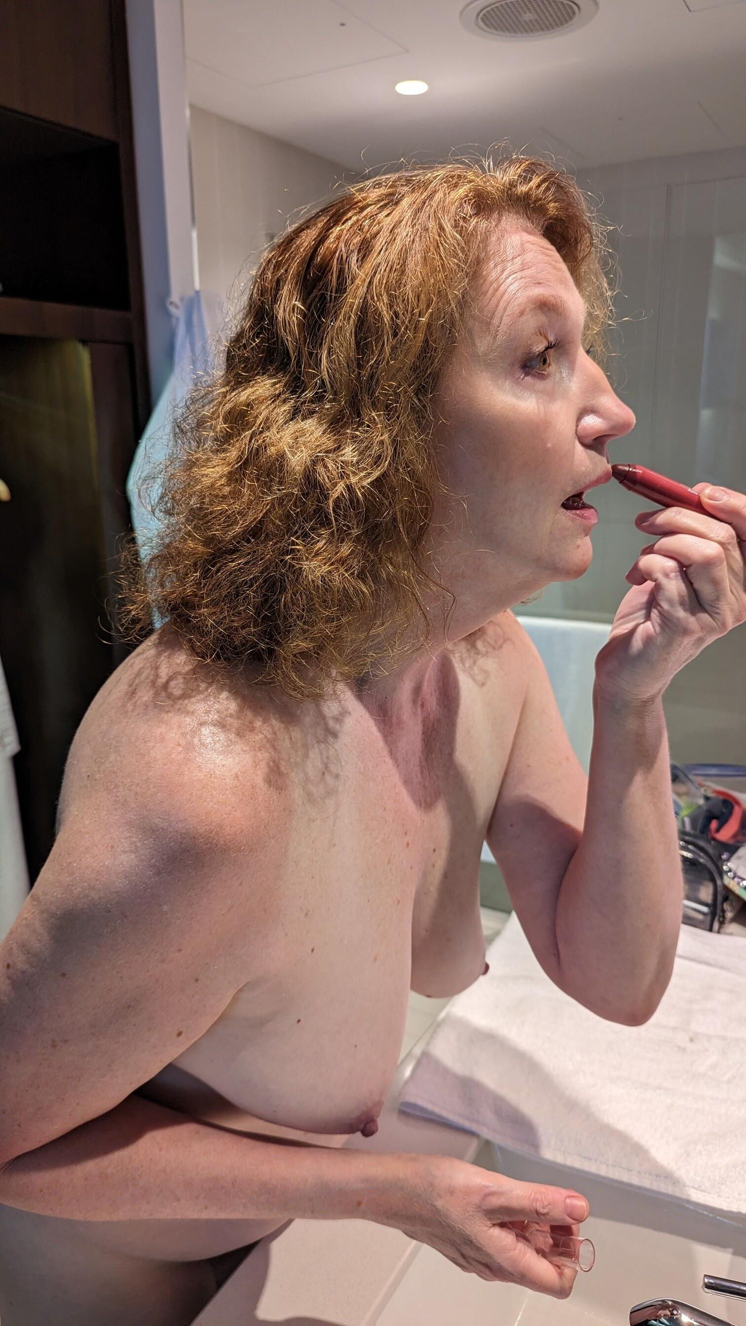 Susan Putting on Makeup