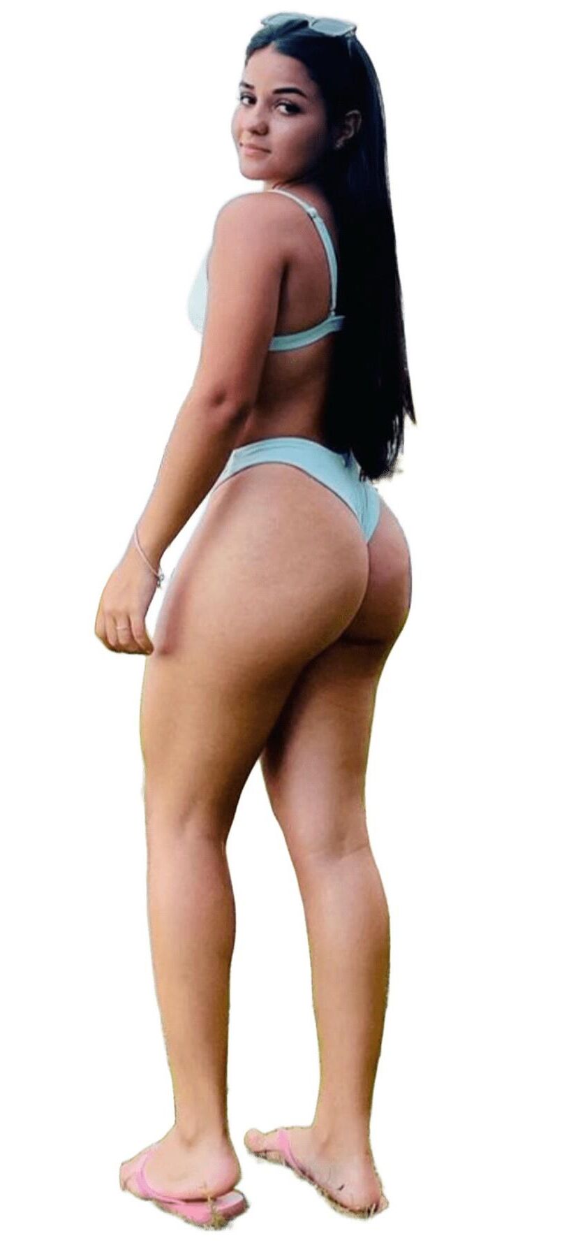 Latina Cute Big Butt Stickers 