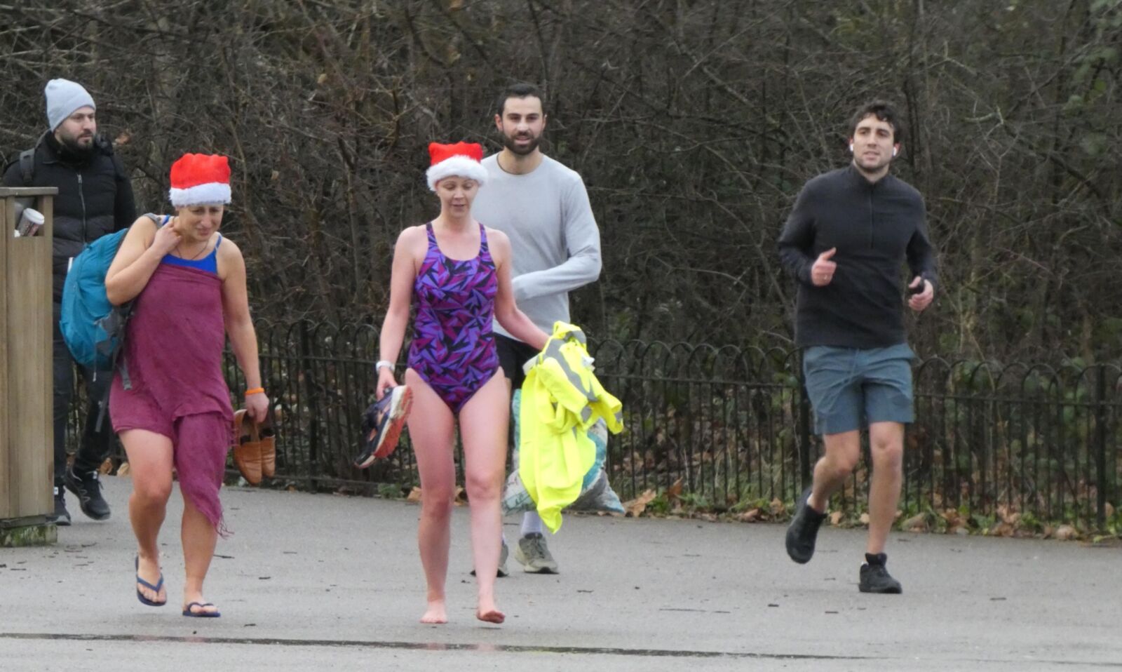 Natação no dia de Natal