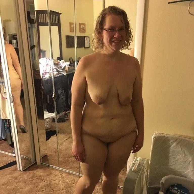 Women in Mirrors (Non Selfies) Naked Wearing Only Shoes