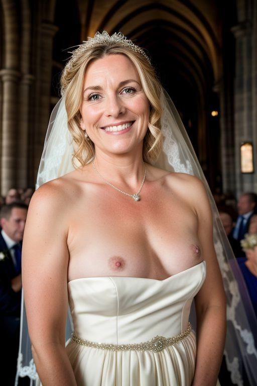 AI Brides with Bare Breasts Realistic