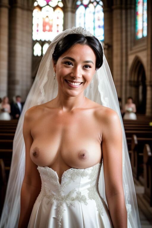 AI Brides with Bare Breasts Realistic