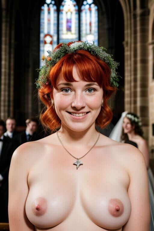 AI Brides with Bare Breasts Realistic