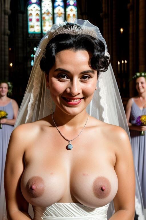 AI Brides with Bare Breasts Realistic