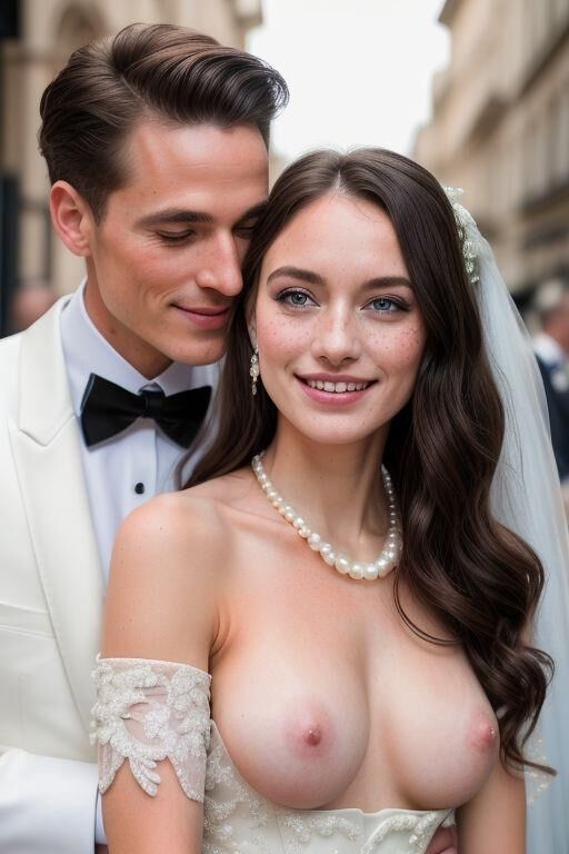 AI Brides with Bare Breasts Realistic