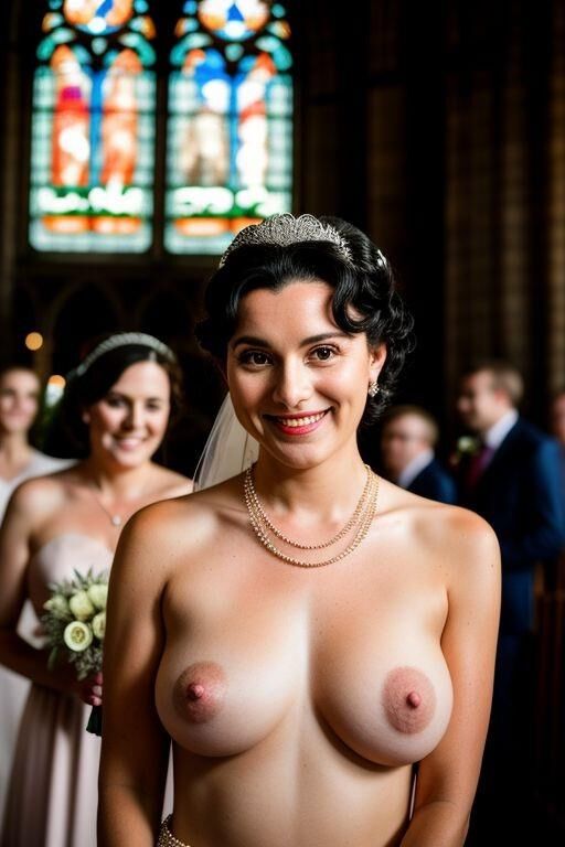 AI Brides with Bare Breasts Realistic