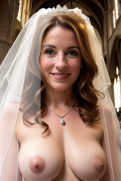 AI Brides with Bare Breasts Realistic