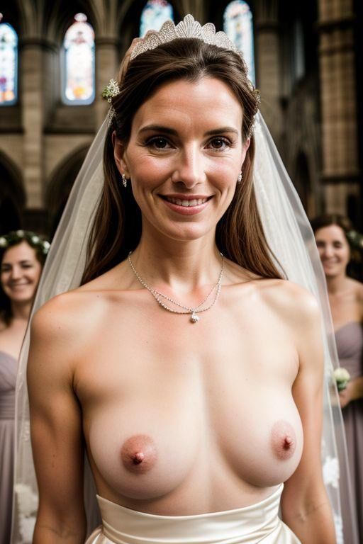 AI Brides with Bare Breasts Realistic