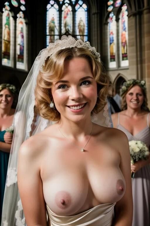 AI Brides with Bare Breasts Realistic