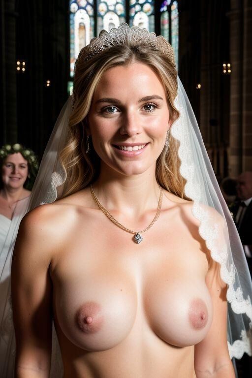 AI Brides with Bare Breasts Realistic