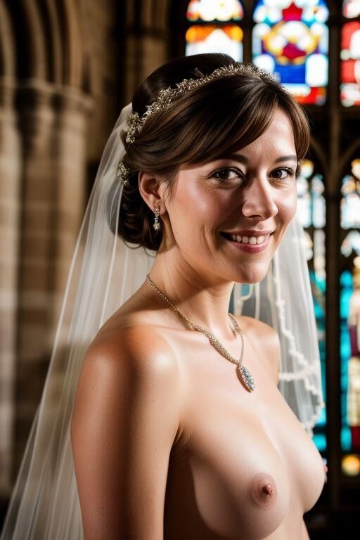 AI Brides with Bare Breasts Realistic