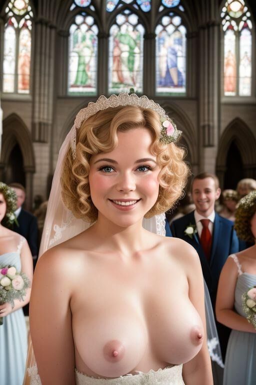 AI Brides with Bare Breasts Realistic