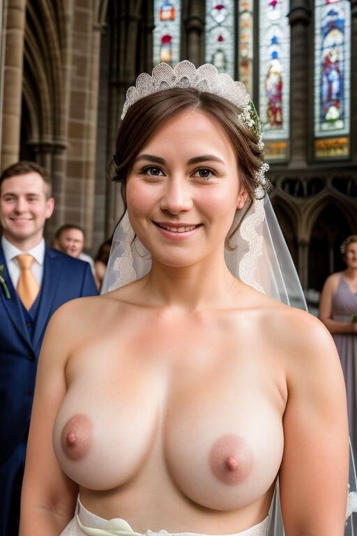 AI Brides with Bare Breasts Realistic