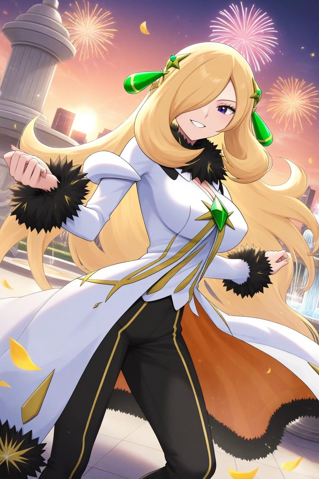 Cynthia arc suit pokemon masters ex lactating ai