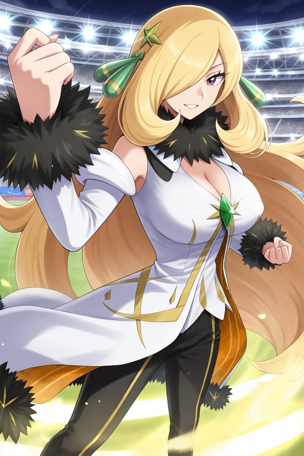 Cynthia arc suit pokemon masters ex lactating ai