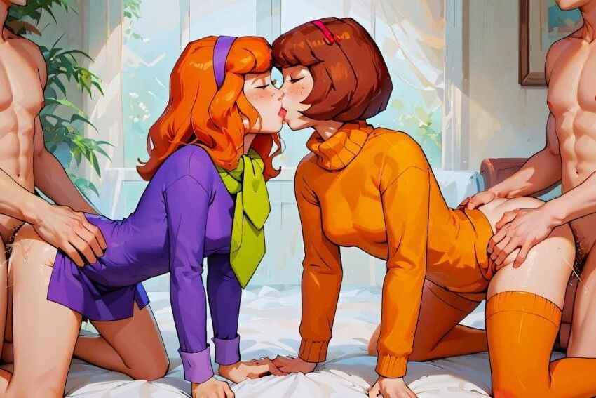 Scoobidoo Velma y Daphne juegan juntas