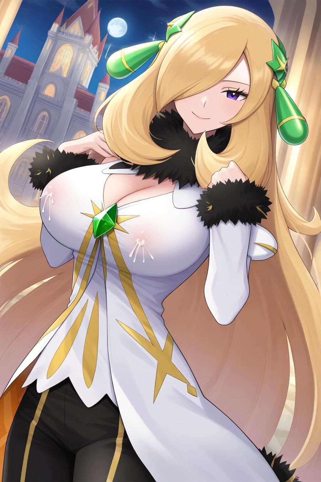 Cynthia arc suit pokemon masters ex lactating ai