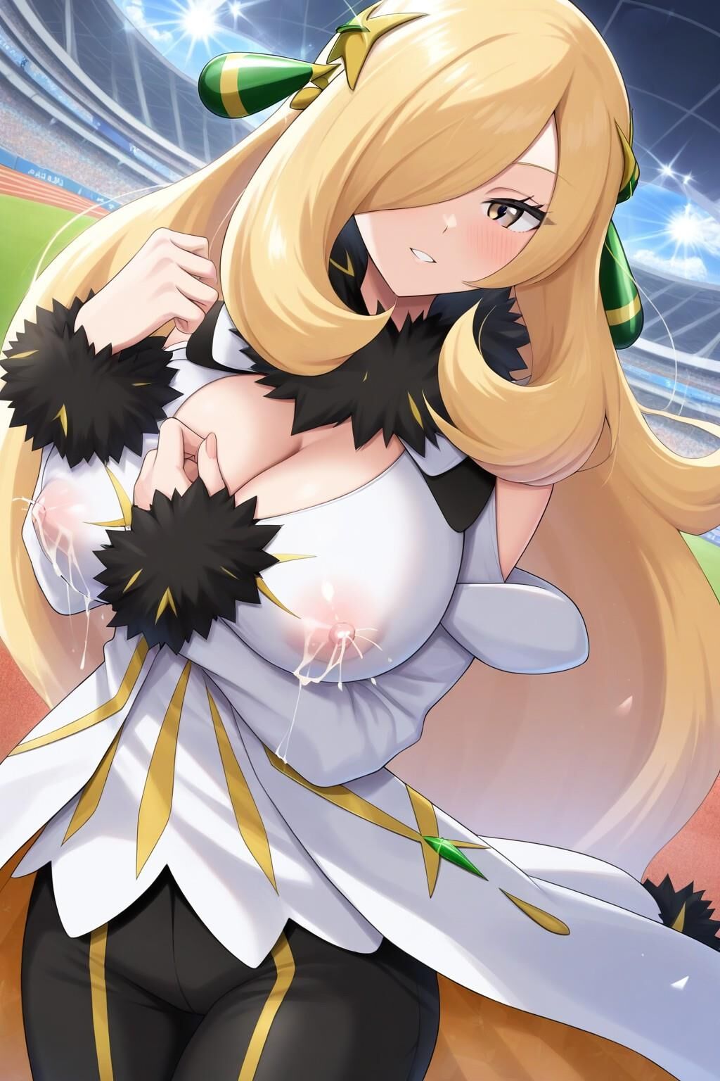 Cynthia arc suit pokemon masters ex lactating ai