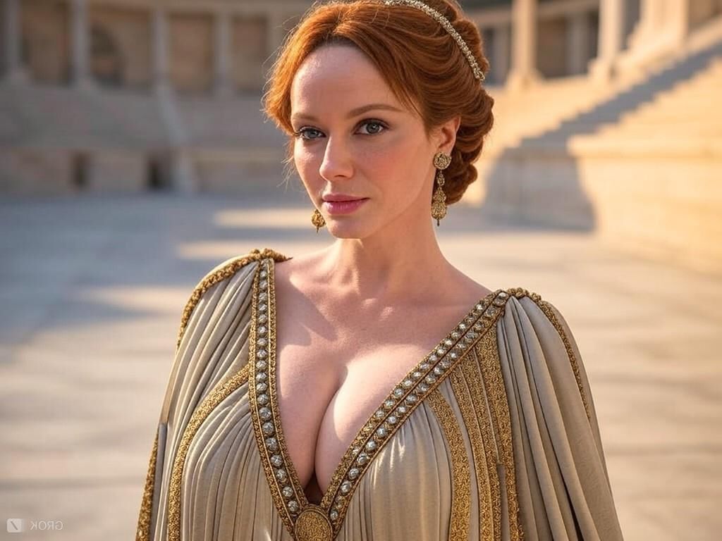 Christina hendricks asimila la actriz de enormes tetas