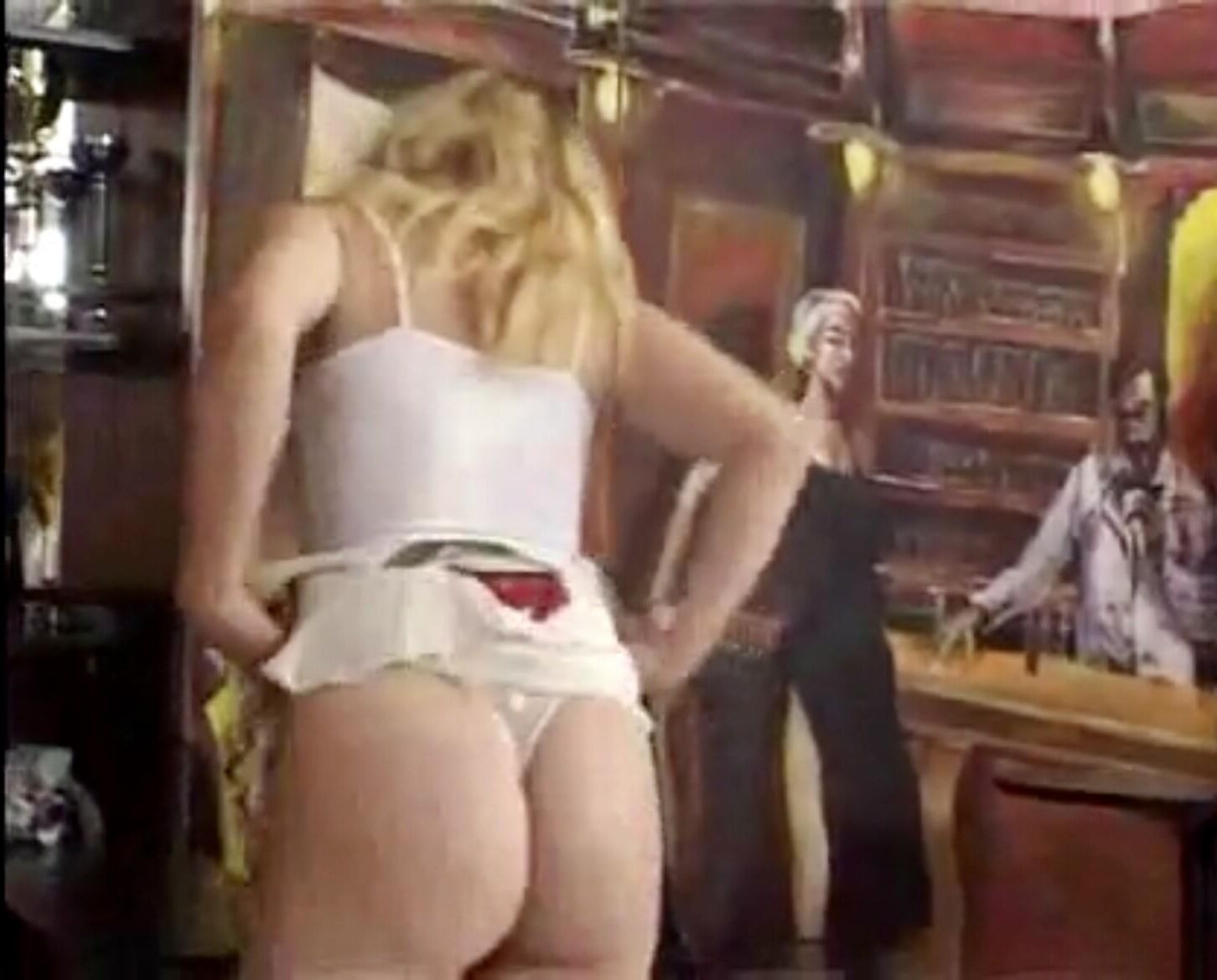 Pretty blonde spanked hard