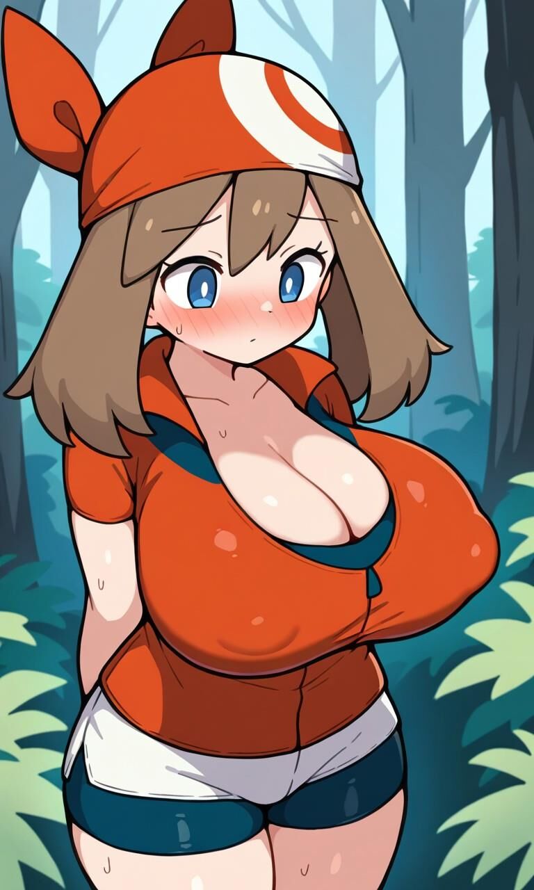 May pokemon anime trainer rse huge tits lactation ai