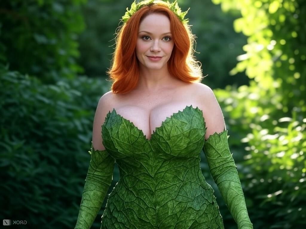 Christina hendricks hiedra venenosa actriz tetona grok ai