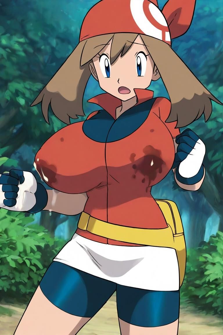 May pokemon anime trainer rse huge tits lactation ai