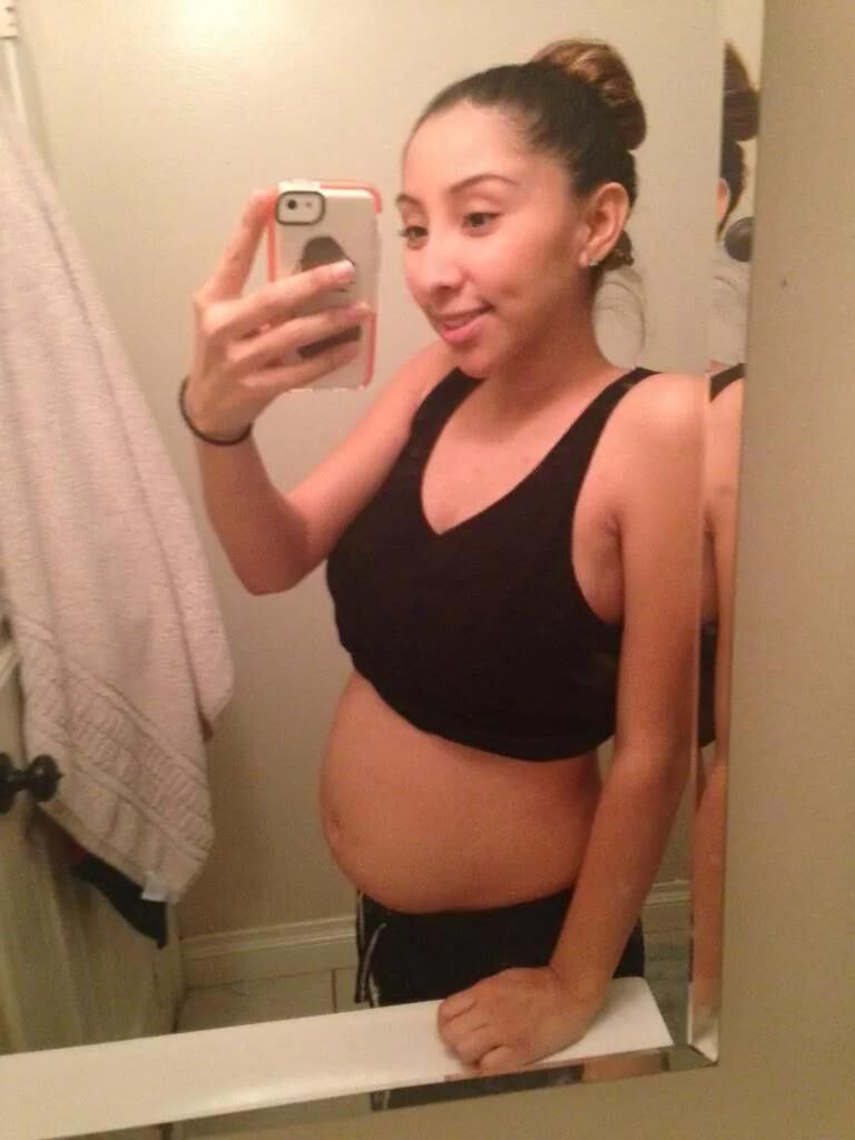 Pregnant latina teen