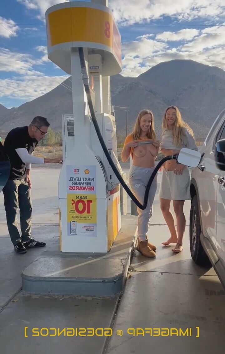 [Girls at gas station] [🎞️]