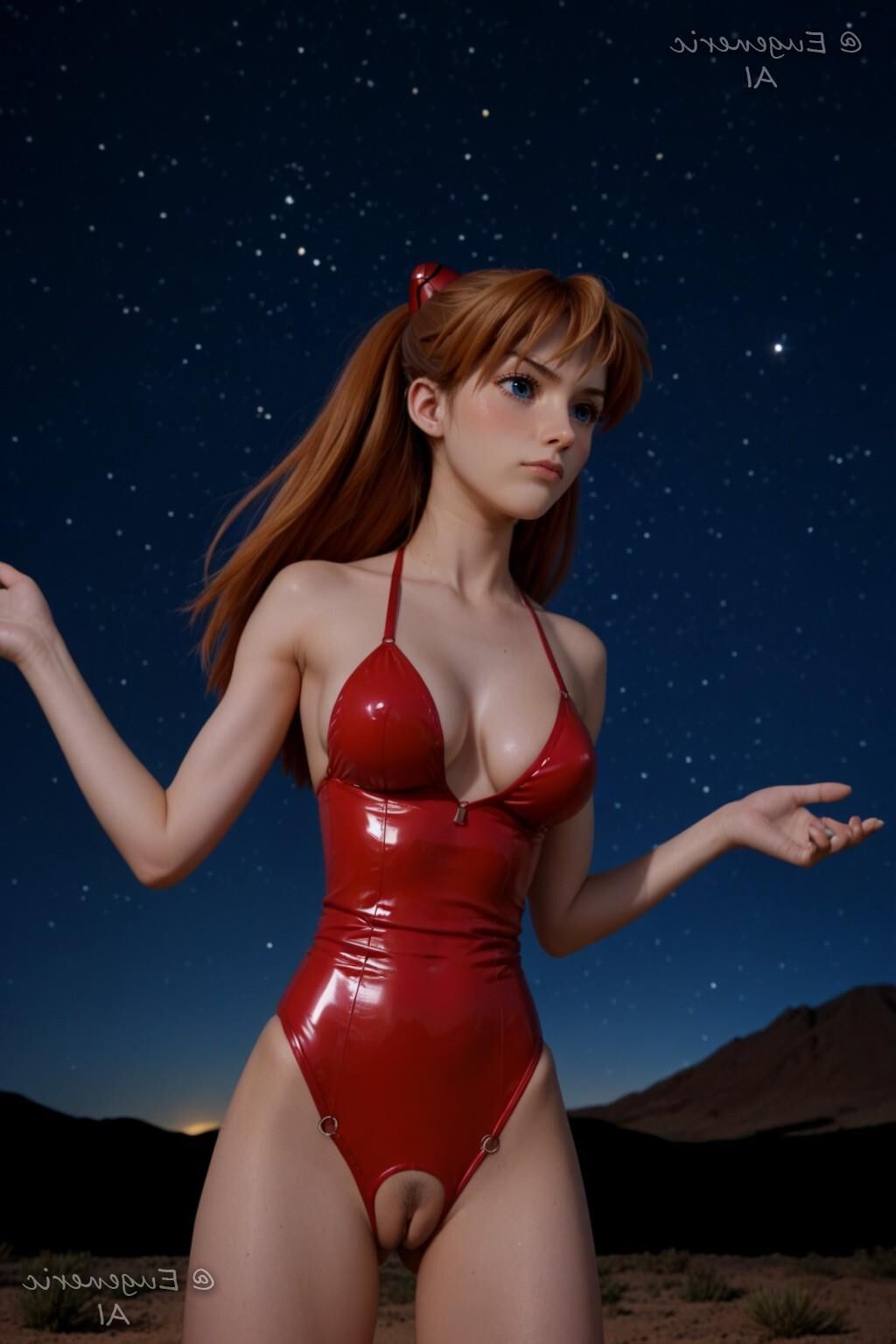 Artist Eugeneric AI Asuka Soryu Langley