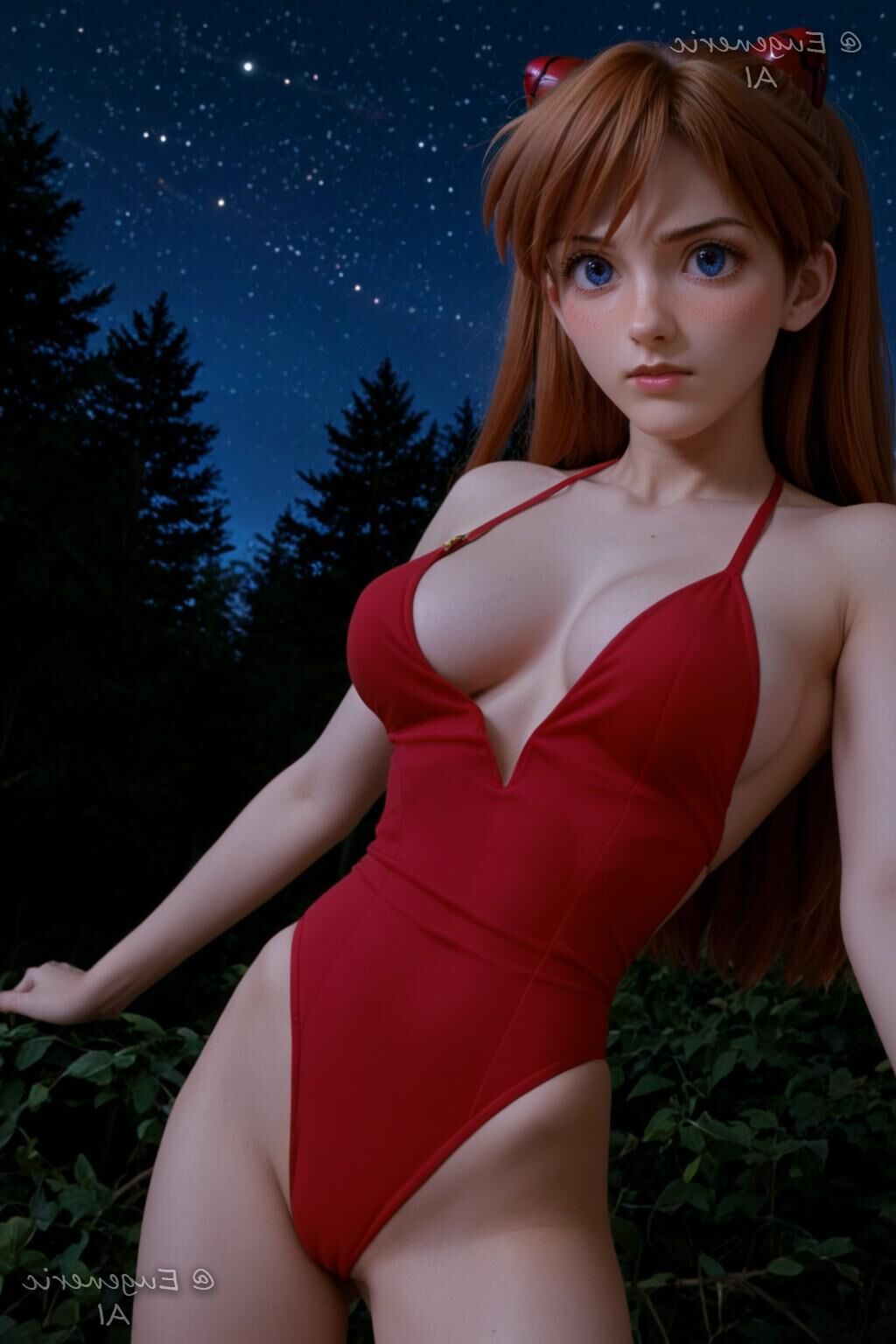 Artist Eugeneric AI Asuka Soryu Langley