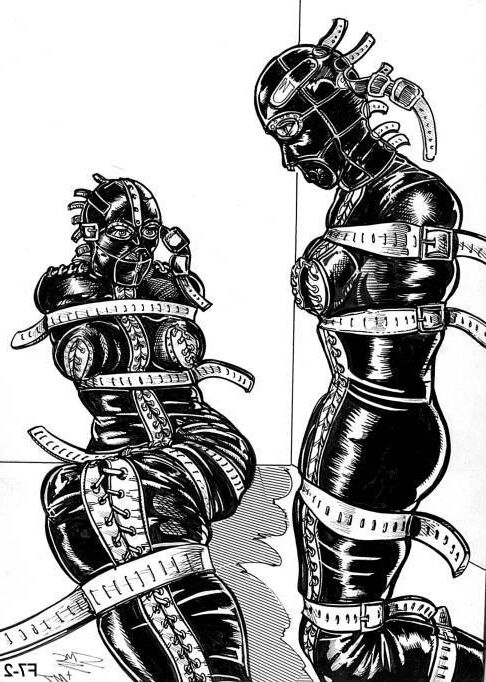 SMS slave bondage art