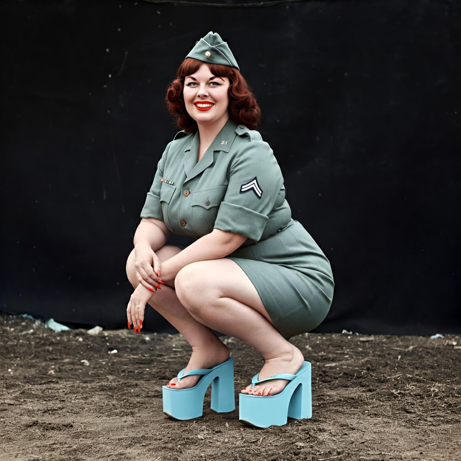 WW USAAF Pieds Filles