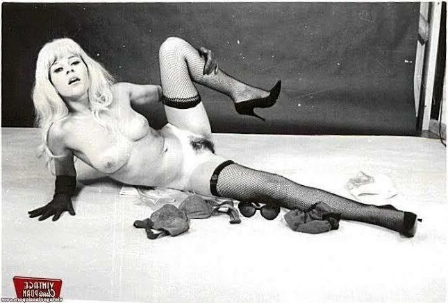 Vintage blondes in black and white