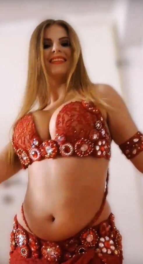 Delicious sexy seductive belly dancer