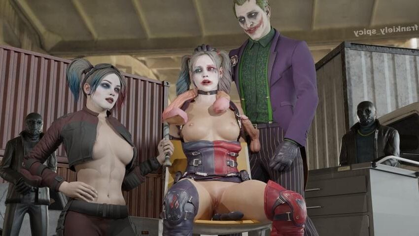 Harley Quinn en apuros Lista para ser follada