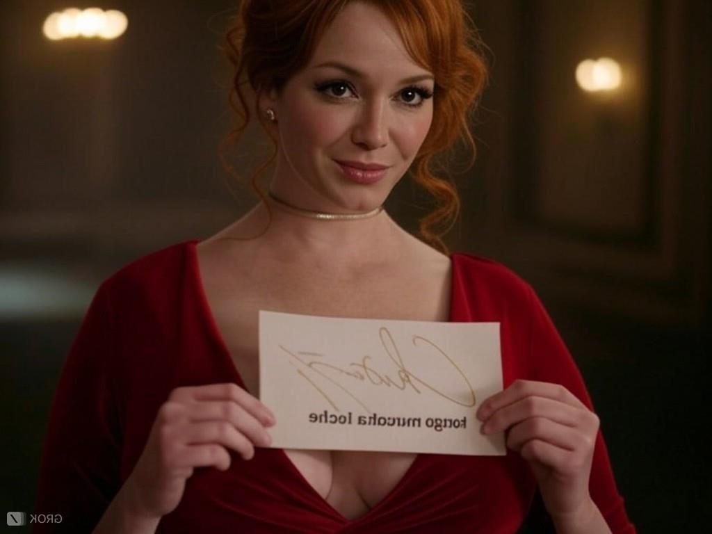 Christina hendricks asimila ai leche mensaje de leche actriz tetona