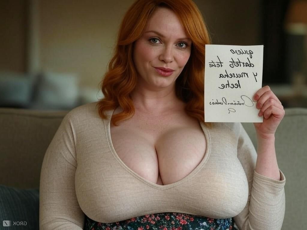 Christina hendricks asimila ai leche mensaje de leche actriz tetona