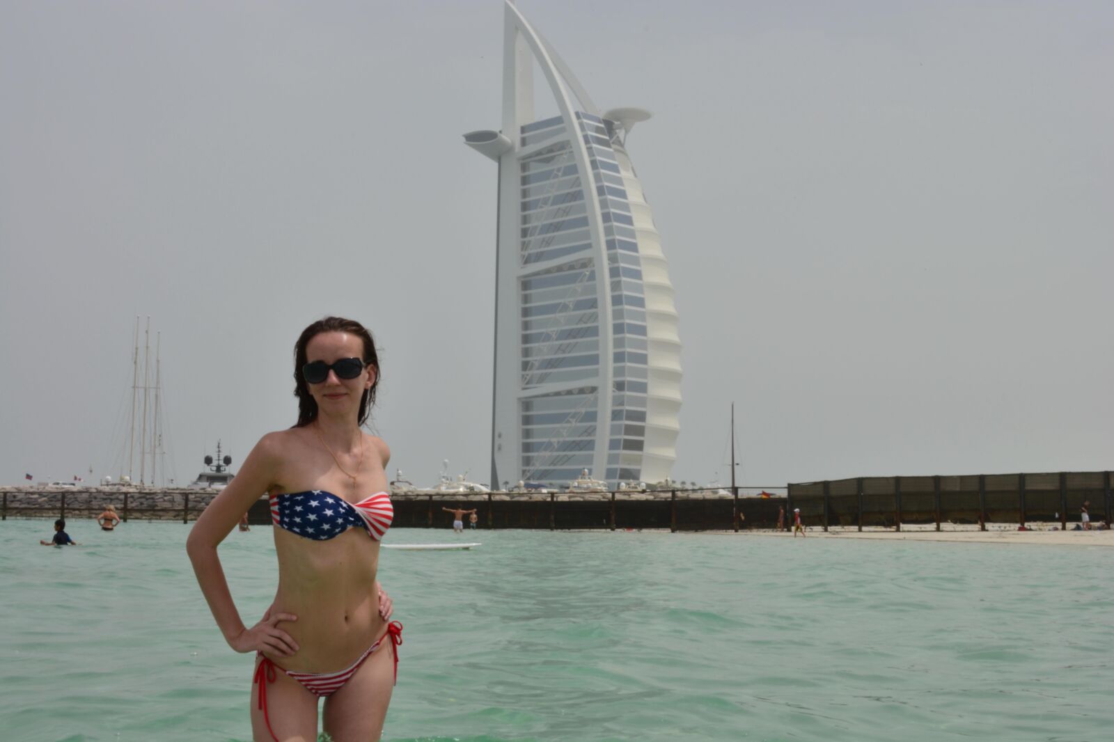 Russian young wife in various vacations