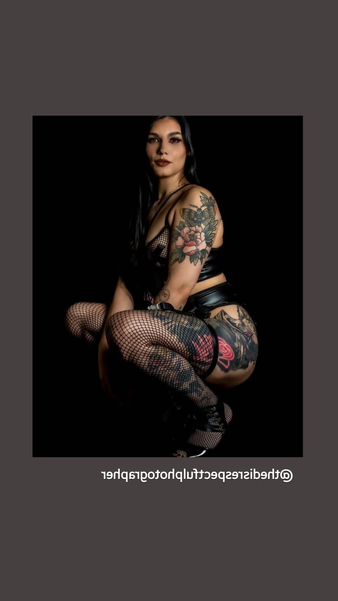 Goth BBW nishinaababe Natasha Groulx