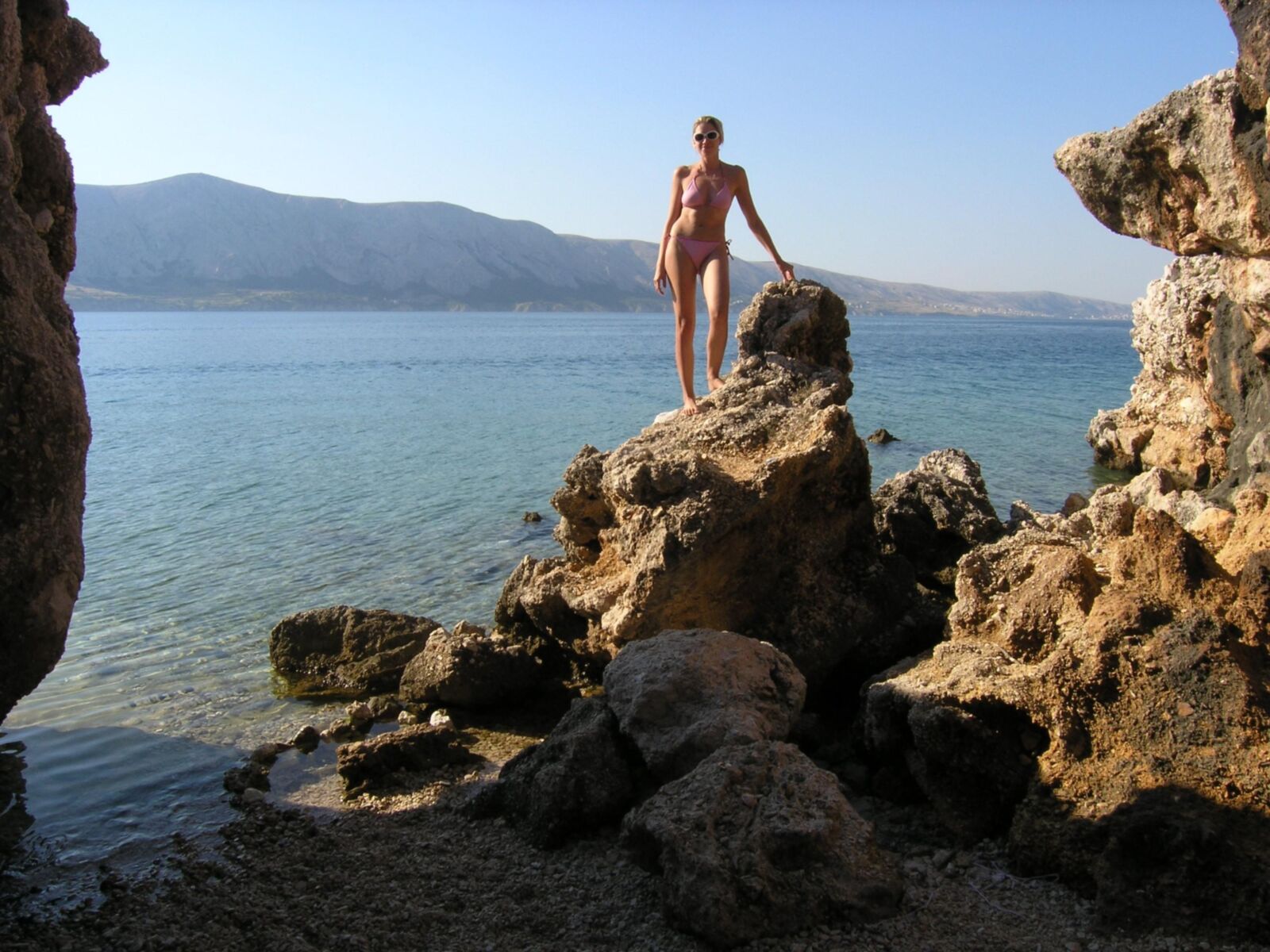 Nudist Slovenian girlfriend on the beach 