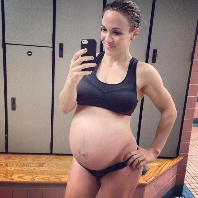 Preggers in sports bras