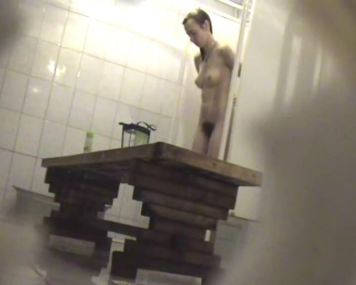 Hairy Teen in showerroom 