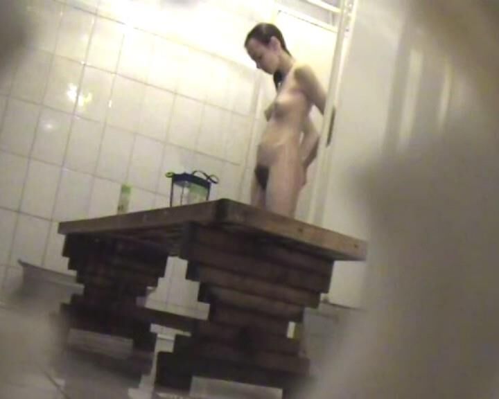 Hairy Teen in showerroom 