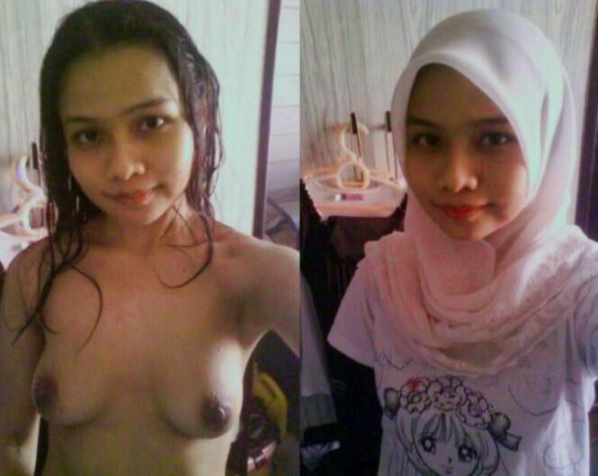 Dressed Undressed Asian Hijab Jilbab Ladies 