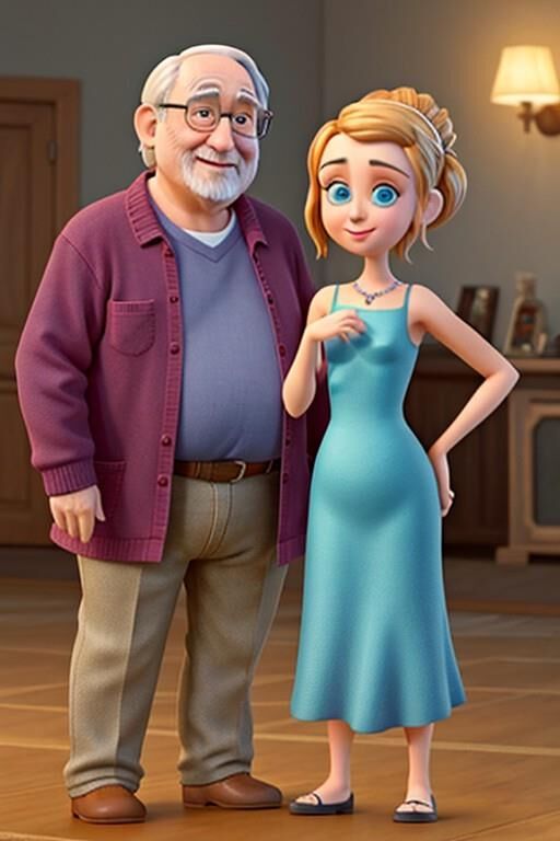 Old and Young Pixar Style