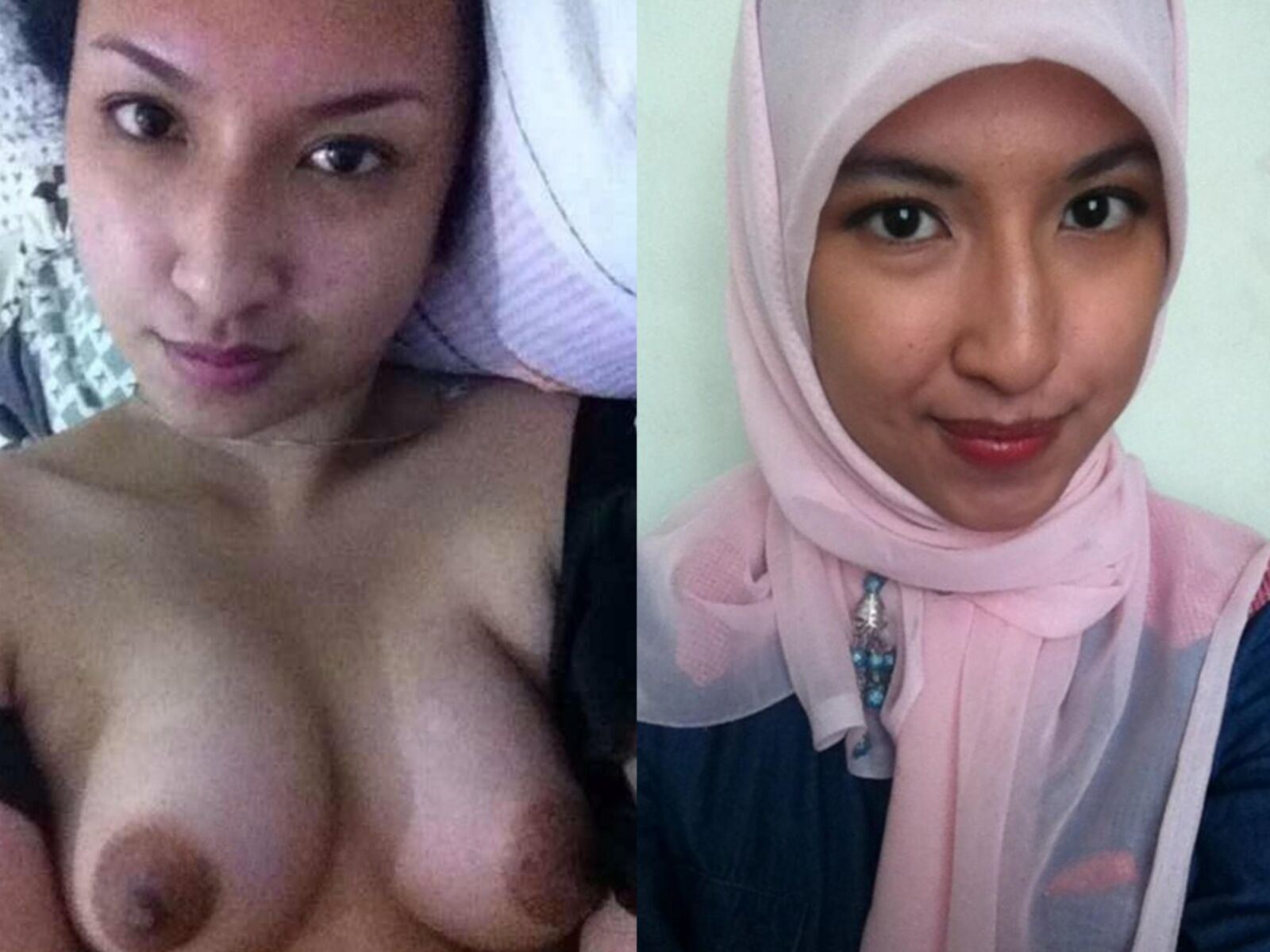 Dressed Undressed Asian Hijab Jilbab Ladies 