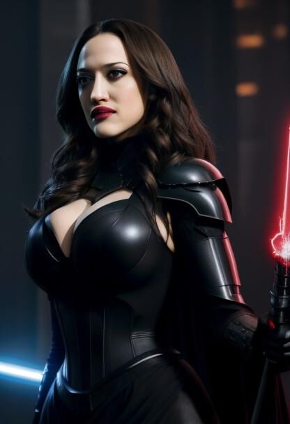 Kat Dennings Darth Star Wars Ai Busty Schauspielerin