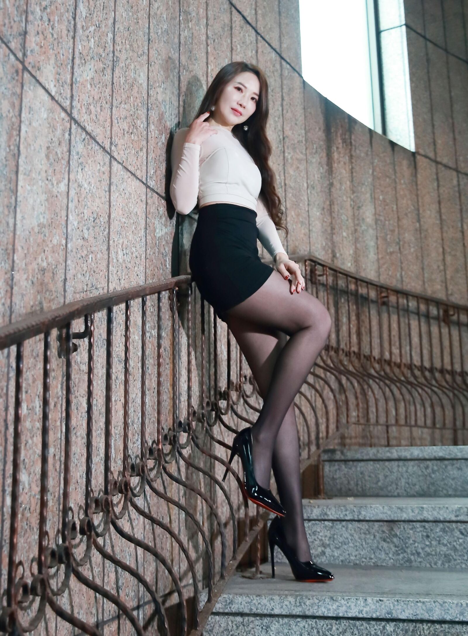 Asiatiques dans les collants