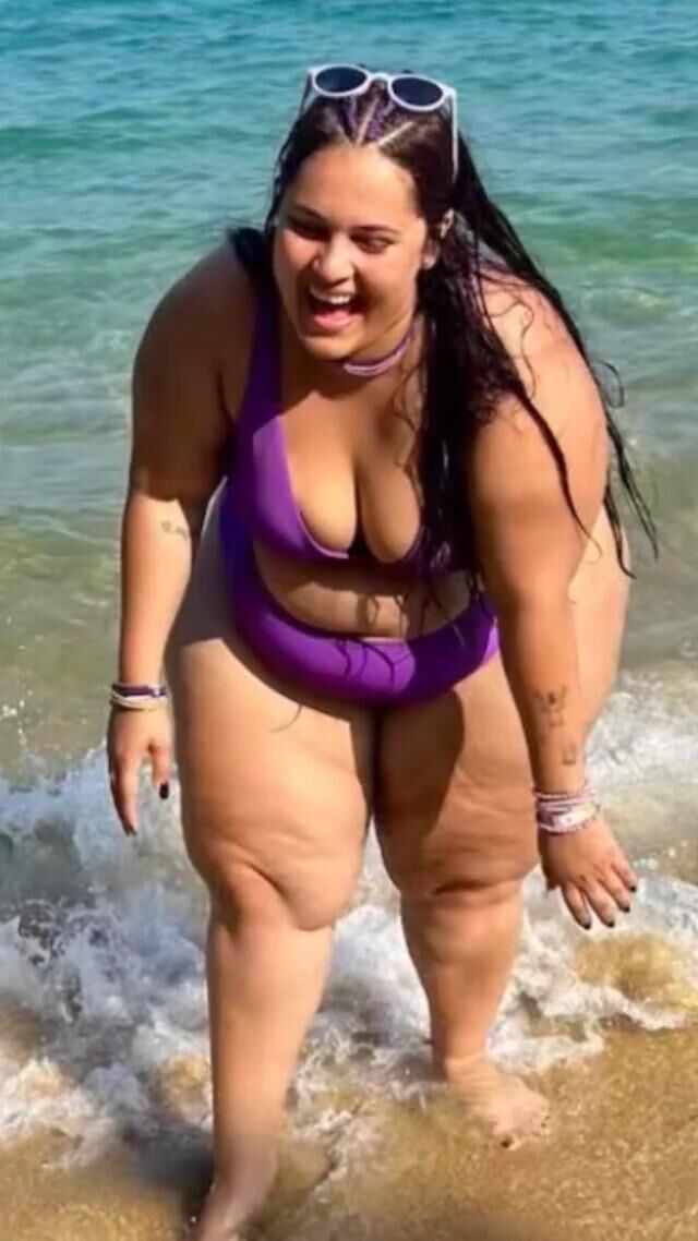 Joeline Huge Ass Beauty Brazilian Tiktoker BBW Girl Mixed Hot Sh